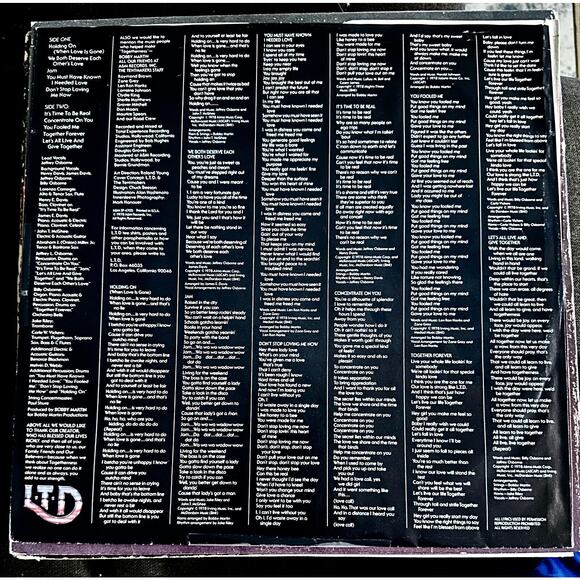 LTD Togetherness LP Vinyl Single Owner - Picture 4 of 5